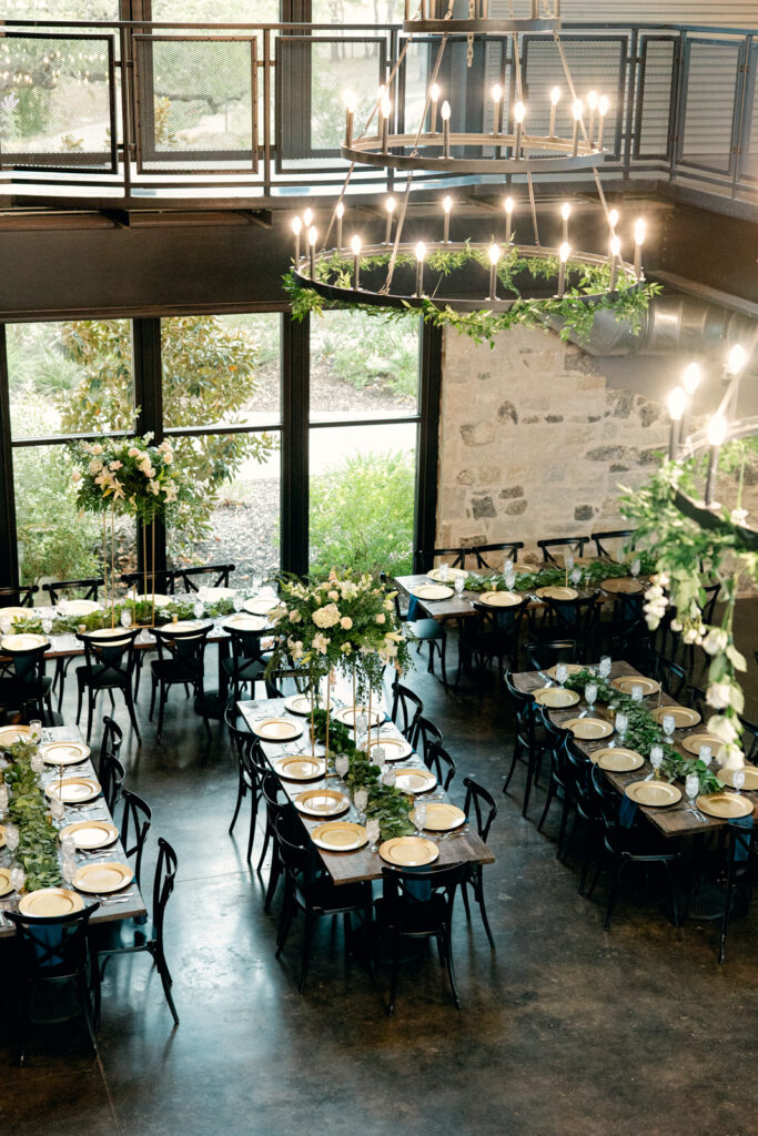 Park 31 is an urban wedding venue in texas hill country with beautiful oak trees and a modern interior. 