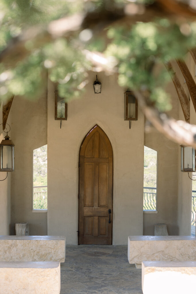 Interior photo of Chapel Dulcinea, one of the best places to propose in Austin Texas.