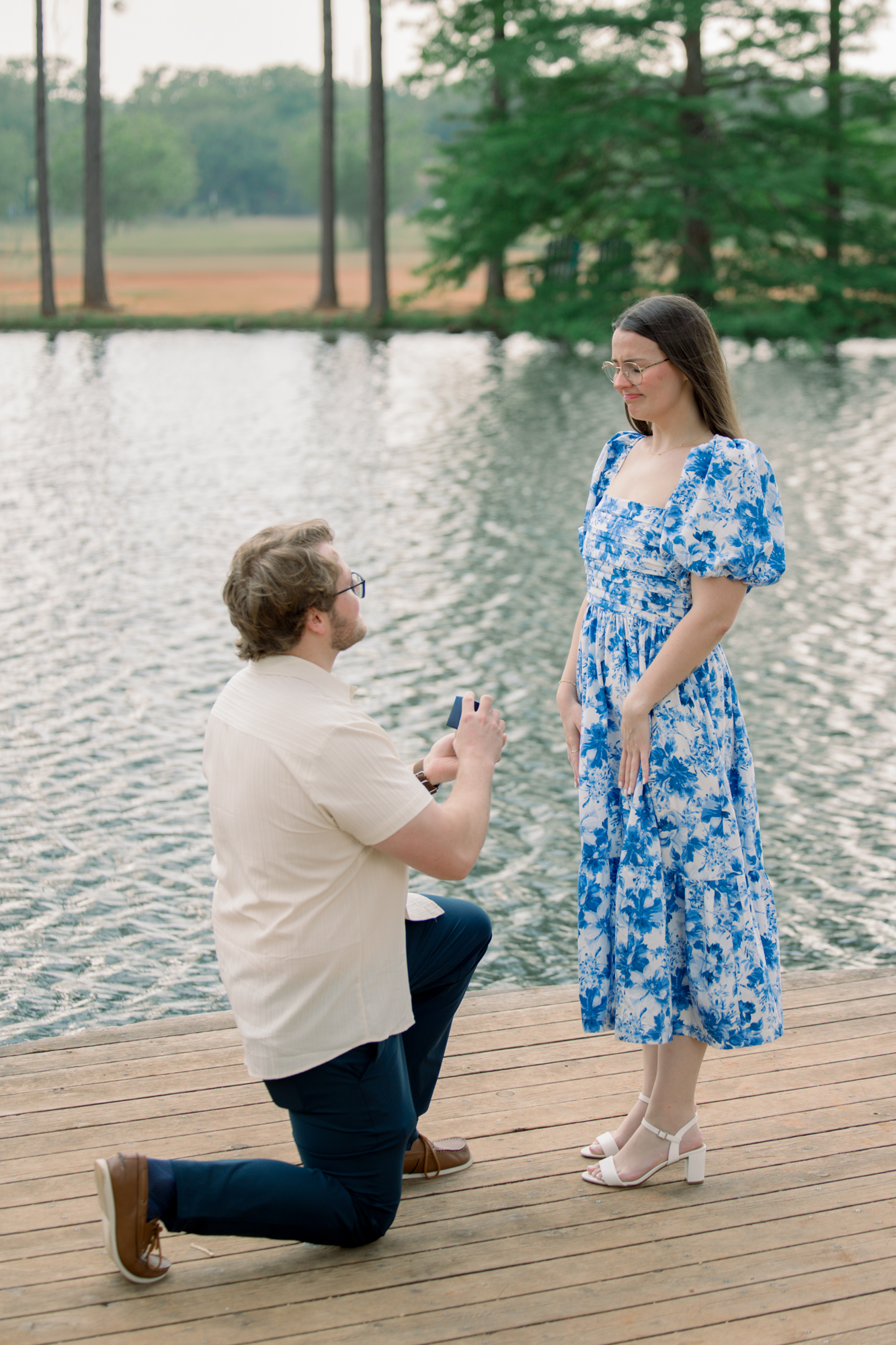 Surprise Proposal at Das Peach Haus in Fredericksburg, Texas