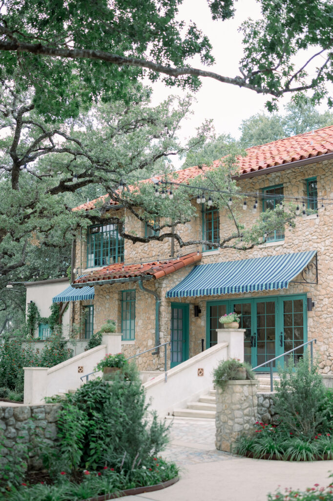 Terrace and fountain courtyard at the Veranda in San Antonio by Lois M Photography