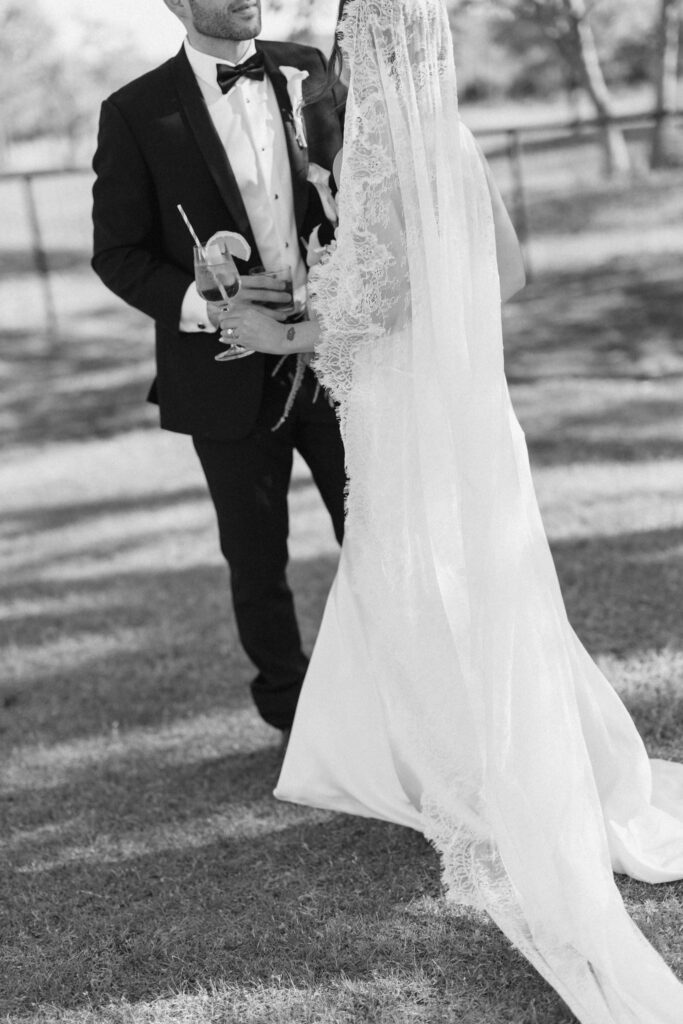 Portrait of bride and groom at Ranch Austin