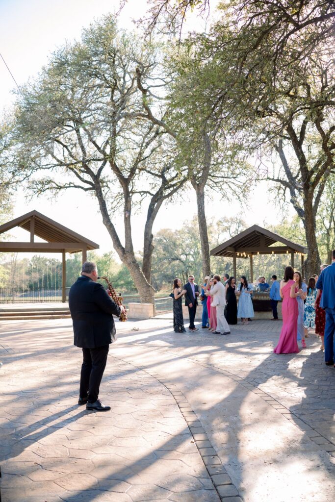 The outdoor patio at Ranch Austin