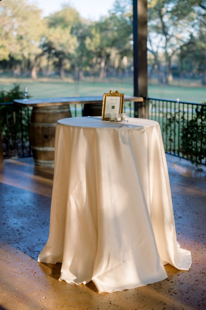 A cocktail table at Ranch Austin
