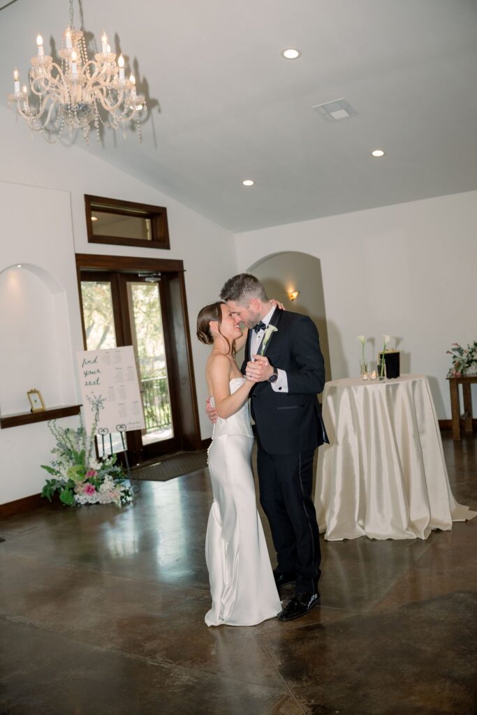 Bride and groom first dance at Ranch Austin